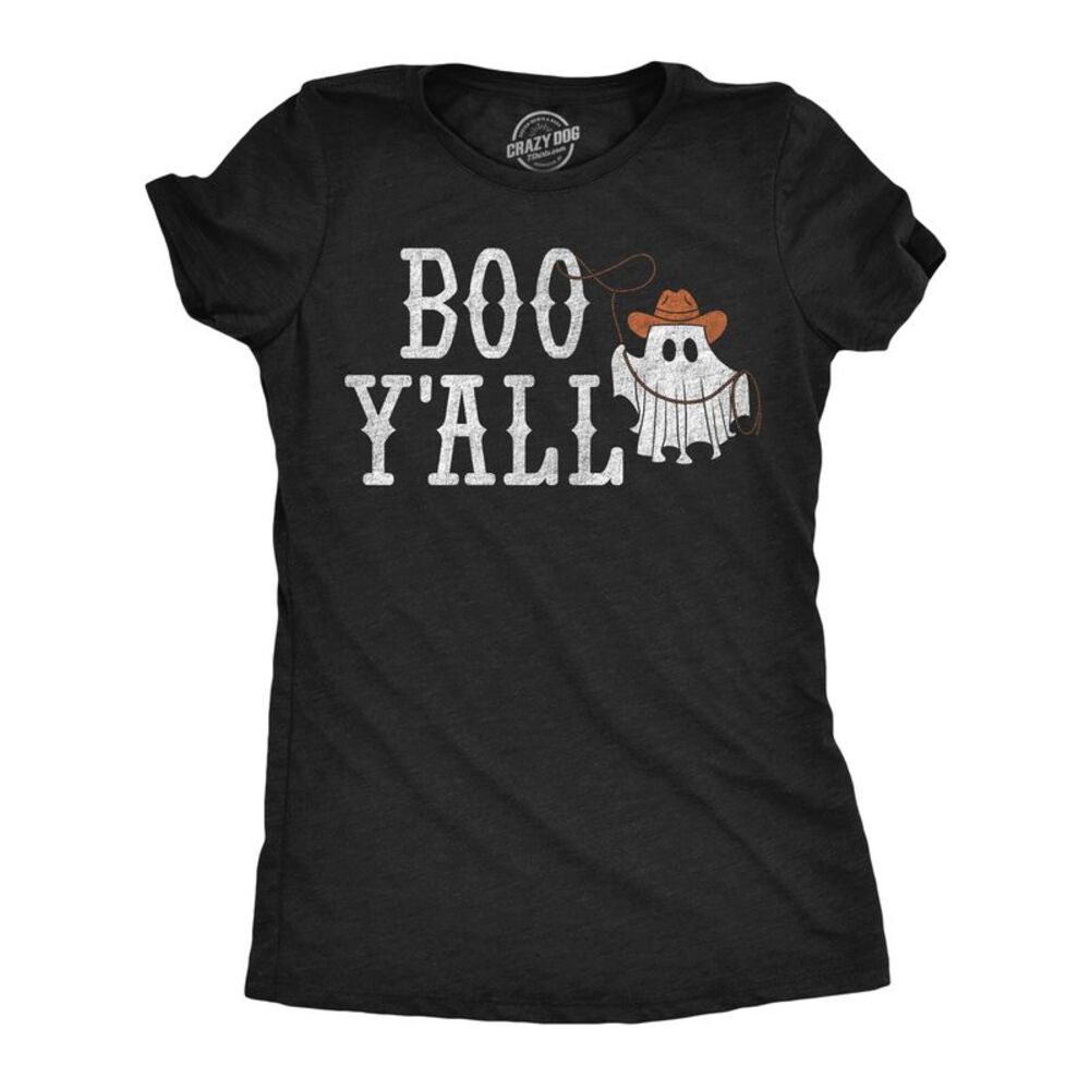 Womens Funny T Shirts Boo Yall Sarcastic Halloween Tee For Ladies